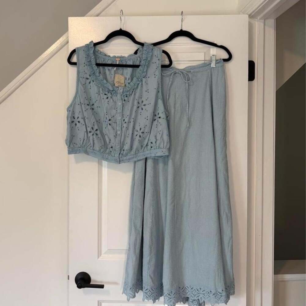 Free People Madelyn Cotton Skirt Set (New With Tags)
